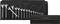 'Image of a complete set of ring and open-ended spanners in various sizes, neatly organised in a black tool roll.'
