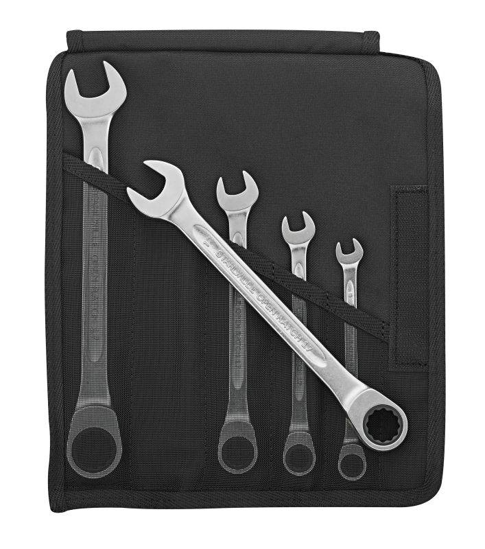 Stahlwille 96401705 17F/5 Ratcheting crowfoot wrench set Spanner size (metric) 8 - 19 mm