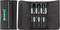 Screwdriver set with six precision screwdrivers in a black fabric case with the 'STAHLWILLE' logo.