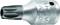 A silver-coloured bit attachment for Torx profile screws, used for precisely tightening or loosening screws.
