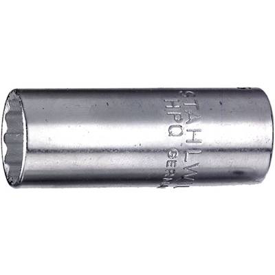Metal socket wrench with embossed marking 'STAHLWILLE HPQ GERMANY'. Used for loosening or tightening screws and nuts.