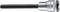 A six-sided metal socket extension with a long shaft. Inscription on the head: 'STAHLWILLE'.