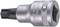 A silver-coloured Torx screwdriver bit with an eight-pointed star profile. Manufacturer engravings are visible on the metal surface.