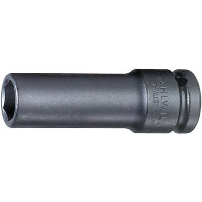 A black steel hexagonal socket insert, suitable for impact wrenches.