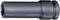 A black steel hexagonal socket insert, suitable for impact wrenches.