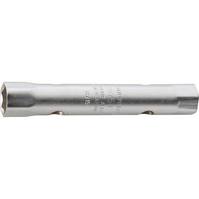 A silver-coloured spanner with the marking '18x19'. Suitable for work with nuts and bolts of this size.