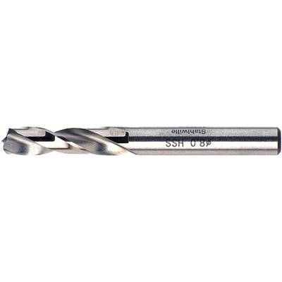 A silver drill bit with the engraving '8.80 HSS'. The cutting edge of the tool is shown, suitable for drilling into metal or wood.