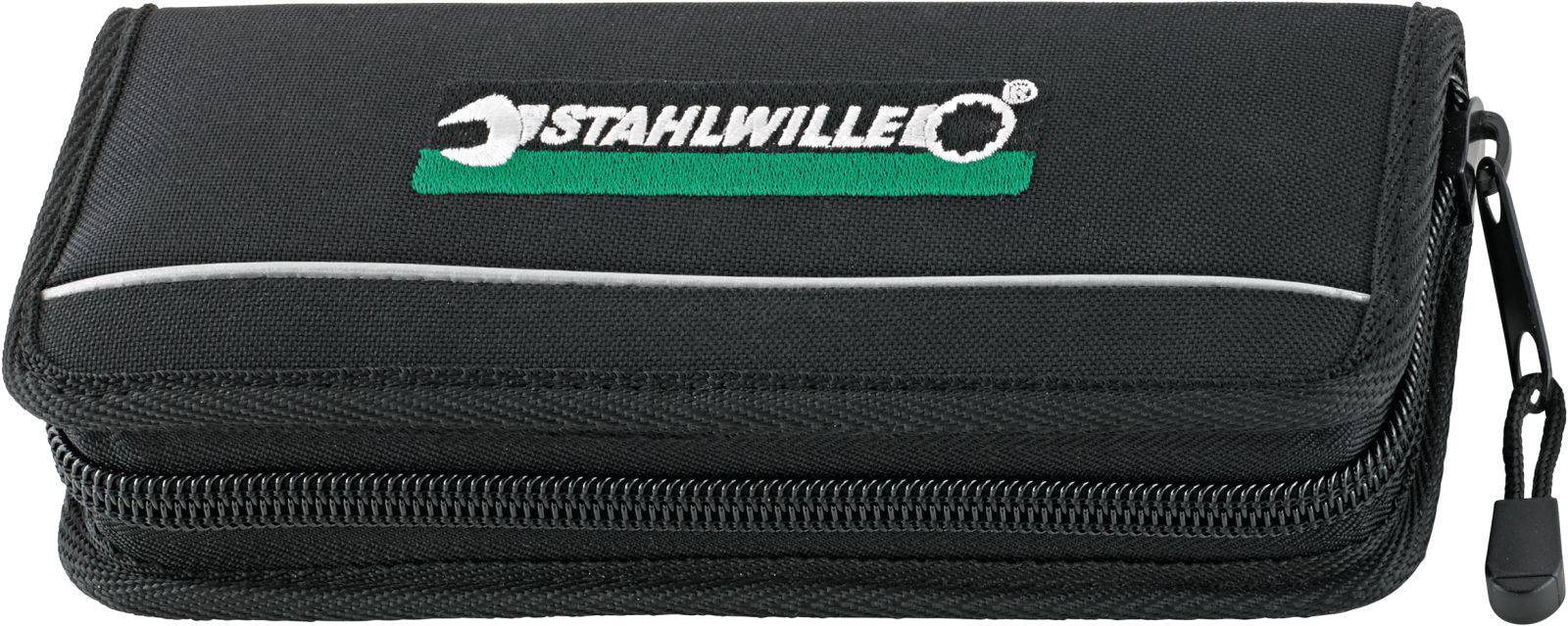 'Stahlwille' tool bag with zip and logo on the top.