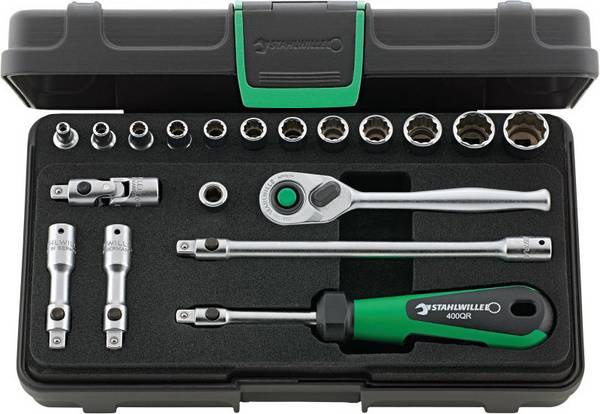 Stahlwille 40AD/12/7QR KN SG Bit set 1/4" (6.3 mm) 96015208