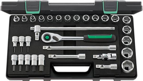 Stahlwille 52/54/25/6QR KN Bit set 1/2" (12.5 mm) 96031240