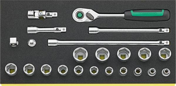 Stahlwille TCS 3/8 ZOLL 456/16/7 QR Bit set 96830370