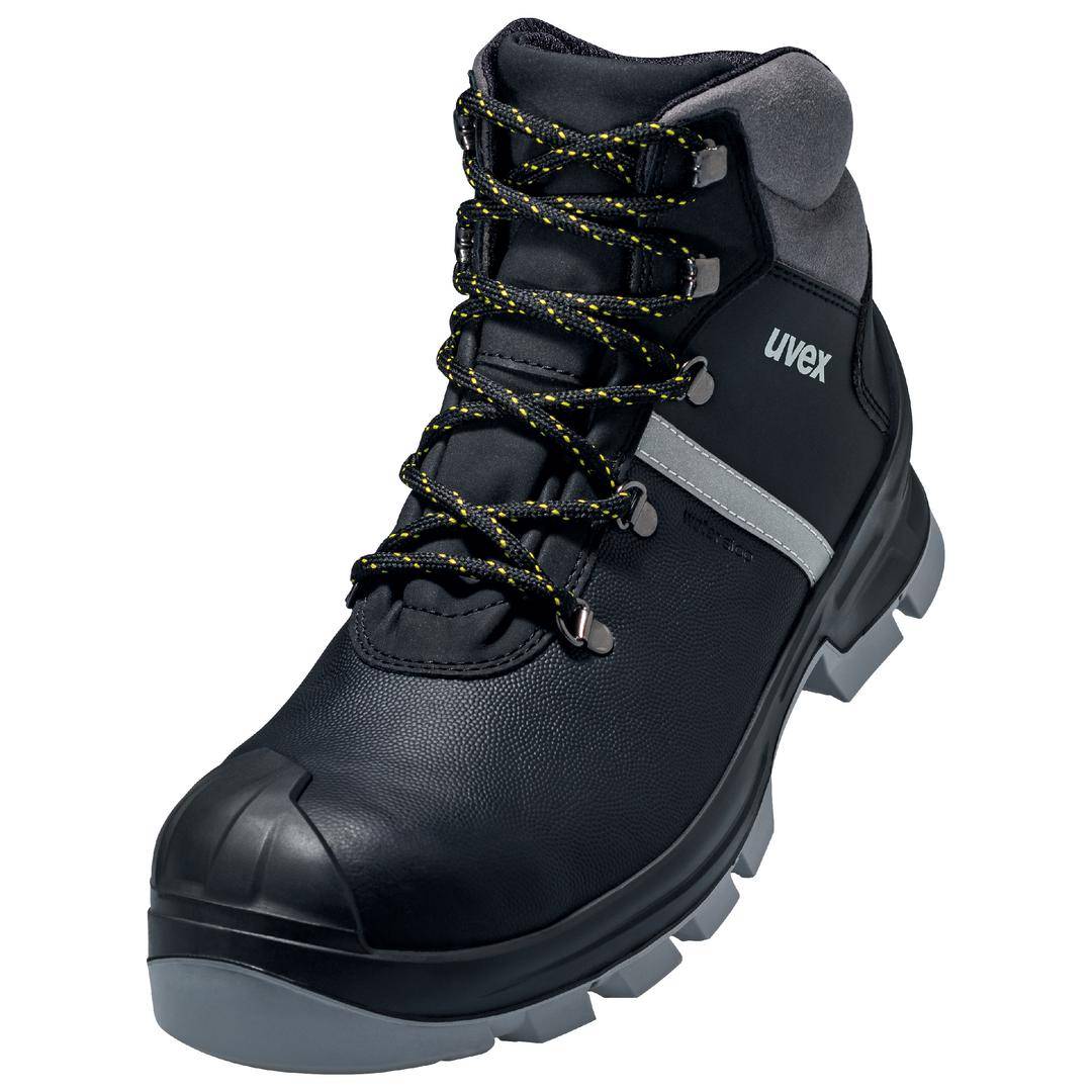 Uvex 6510149 Safety work boots S3 Shoe size (EU): 49 Black, Grey 1 Pair ...