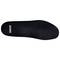 Black shoe insole with the white 'uvex' logo printed on it.