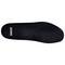 A black insole with the white 'uvex' logo on the heel, visible in full length from above.