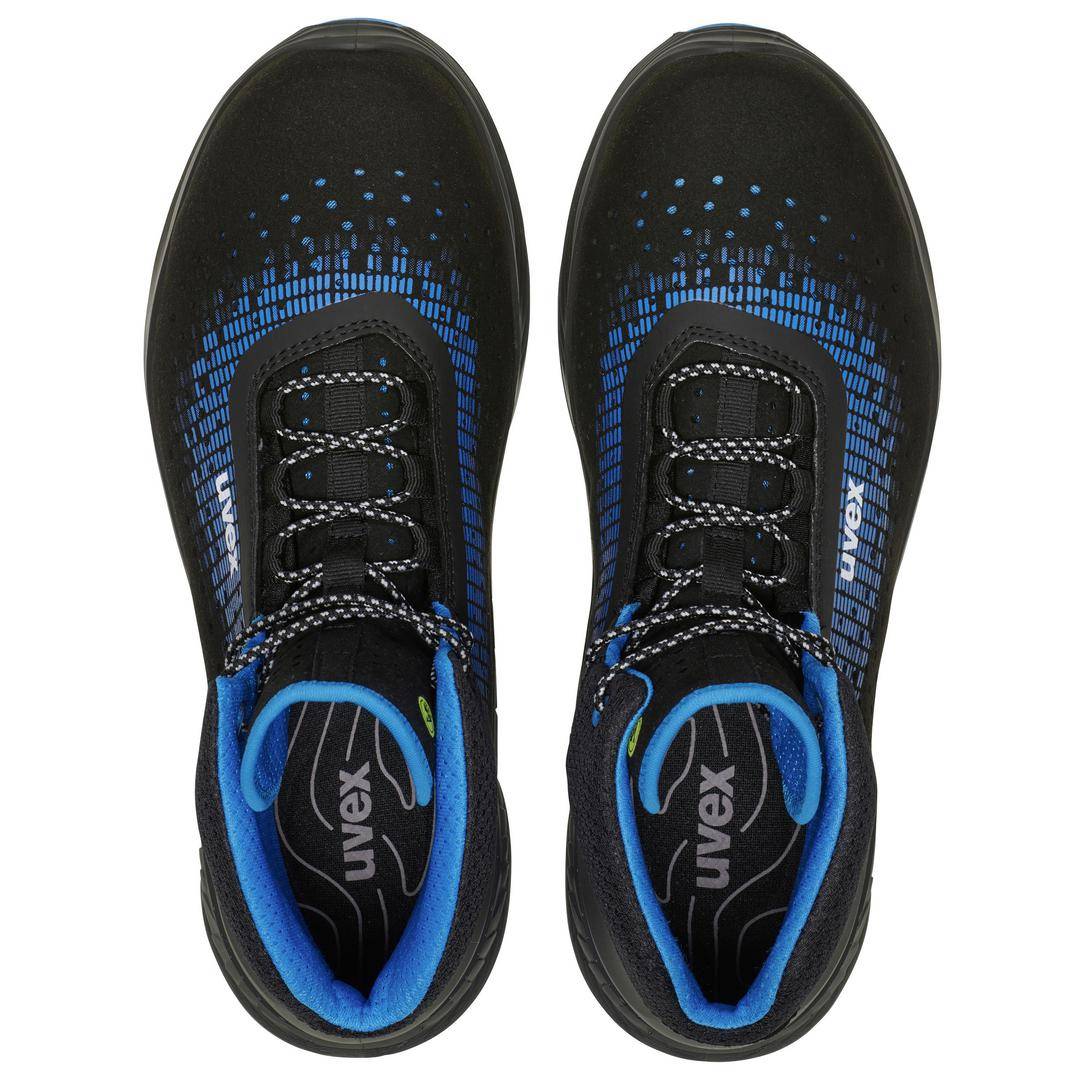 Uvex 6831746 Safety work boots S1 Shoe size (EU): 46 Blue, Black 1 Pair ...