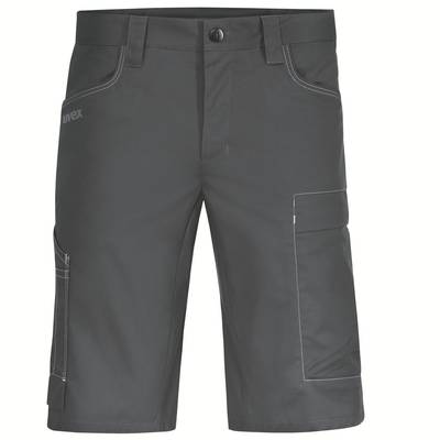 Black work shorts with multiple pockets and robust material, perfect for manual labour and summer workplace protection.