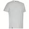 A simple white cotton T-shirt, plain, with short sleeves. Perfect for casual wear.