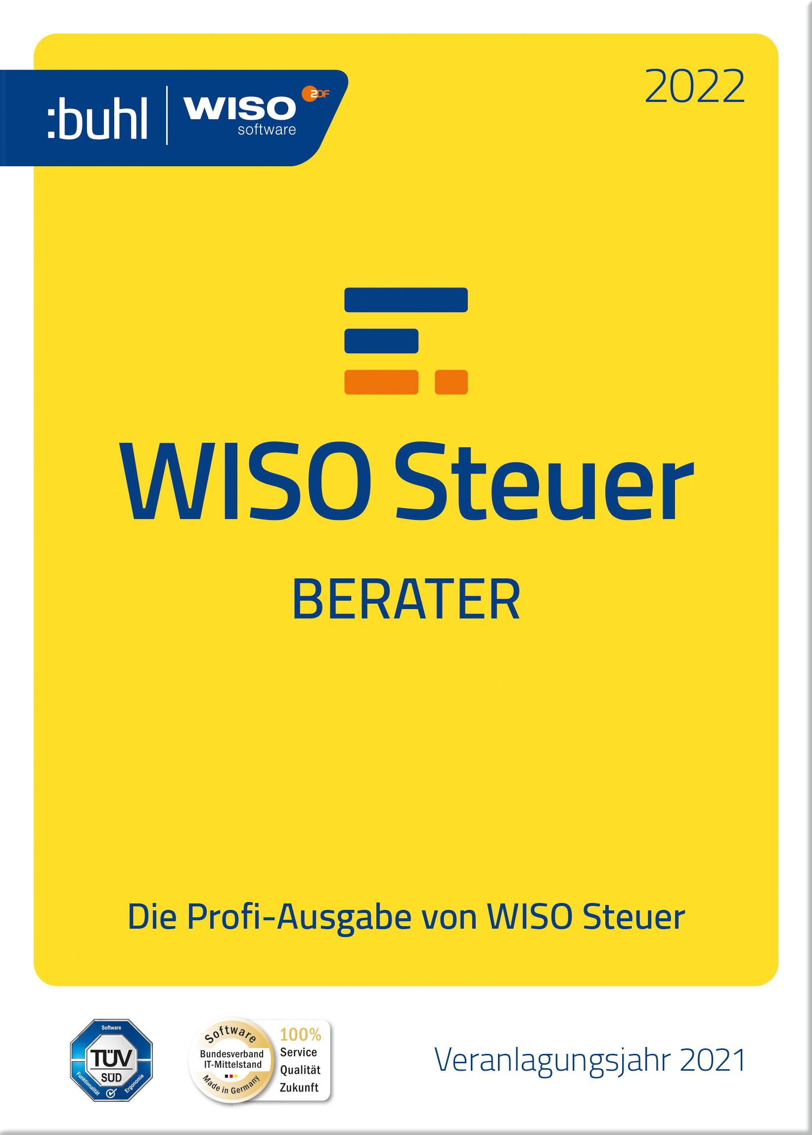 WISO Steuer-Berater 2022 - Handel Full version, 1 licence Windows Control-0
