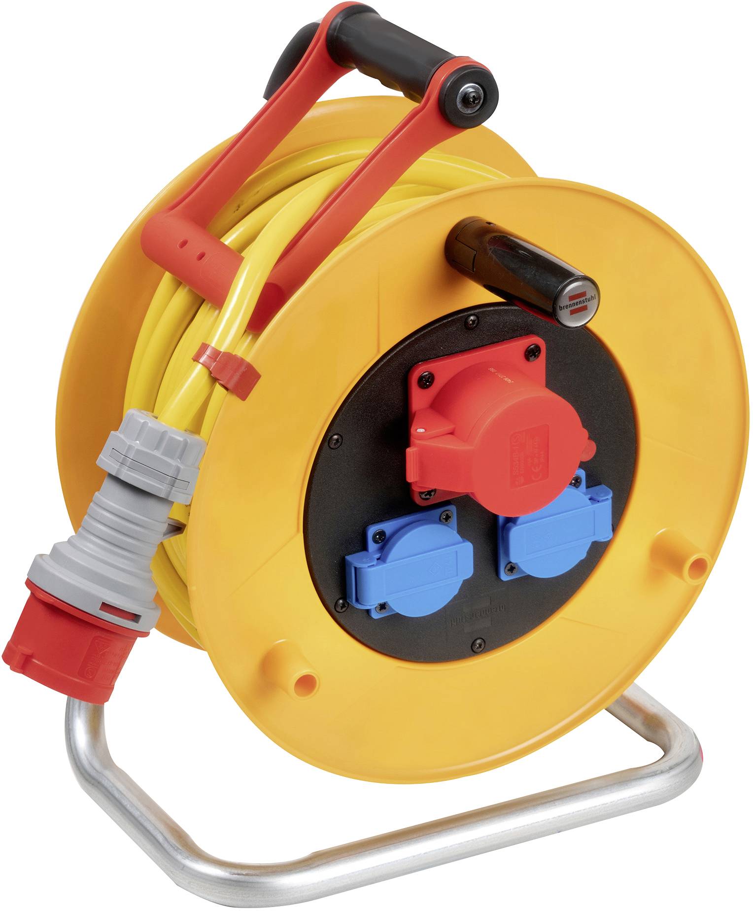 Brennenstuhl 1189778 Cable reel 25 m Yellow CEE socket (5-pin, 16 A), PG socket