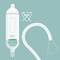 A medical device, presumably an infusion apparatus, with a transparent container and tubing. 'B Braun' logo visible.