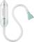 'Braun Nasal Aspirator': A transparent, flexible nasal aspirator with a soft blue tip for gentle cleansing of babies' nasal passages.