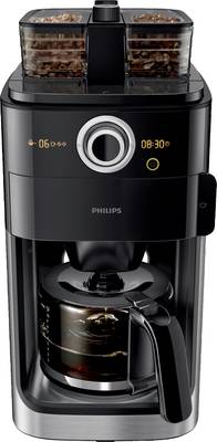 verkwistend Beweging vervormen Philips HD7769/00 Grind und Brew Coffee maker Black, Stainless steel Cup  volume=12 incl. grinder, Timer, Display, addit | Conrad.com