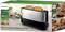 Philips Toaster, Stainless Steel, for Thick or Thin Slices, Automatic Centring, Two Toasts Visible in Toaster on Packaging.