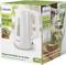 White electric Philips coffee machine, 1.7-litre capacity. Text: 'Enjoy hot drinks in an instant'.