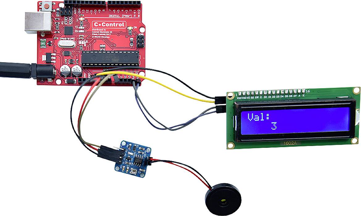 TRU COMPONENTS Piezo vibration sensor Suitable for (single board PCs) Arduino-6