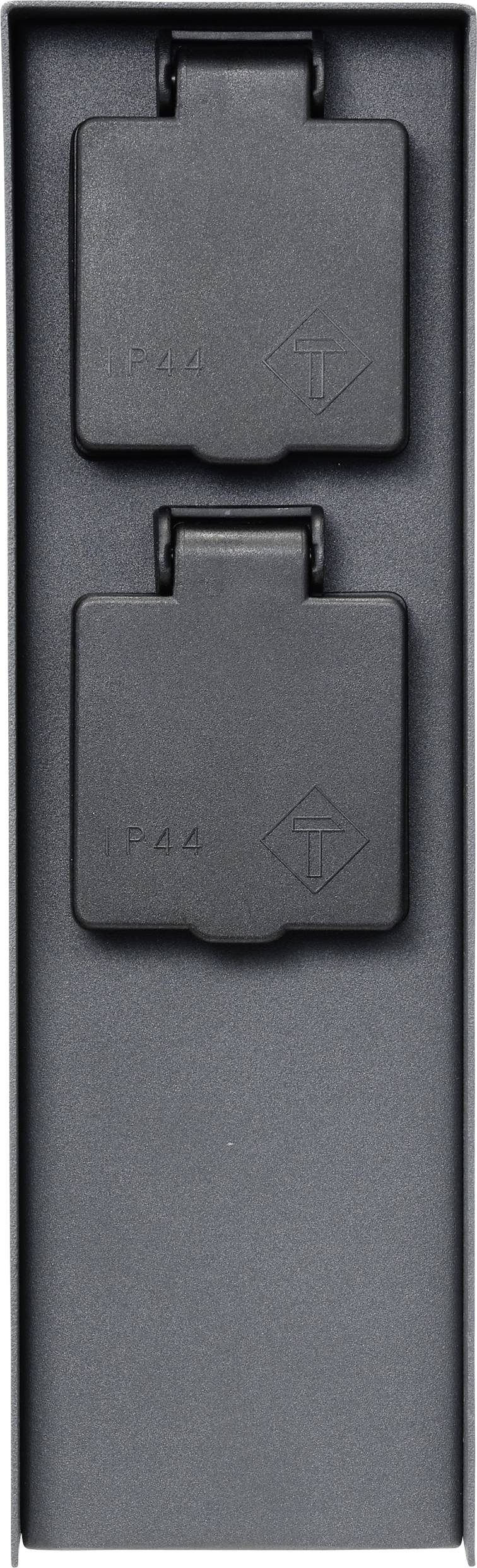 Sygonix SY-4979750 Weatherproof power strip Anthracite-1