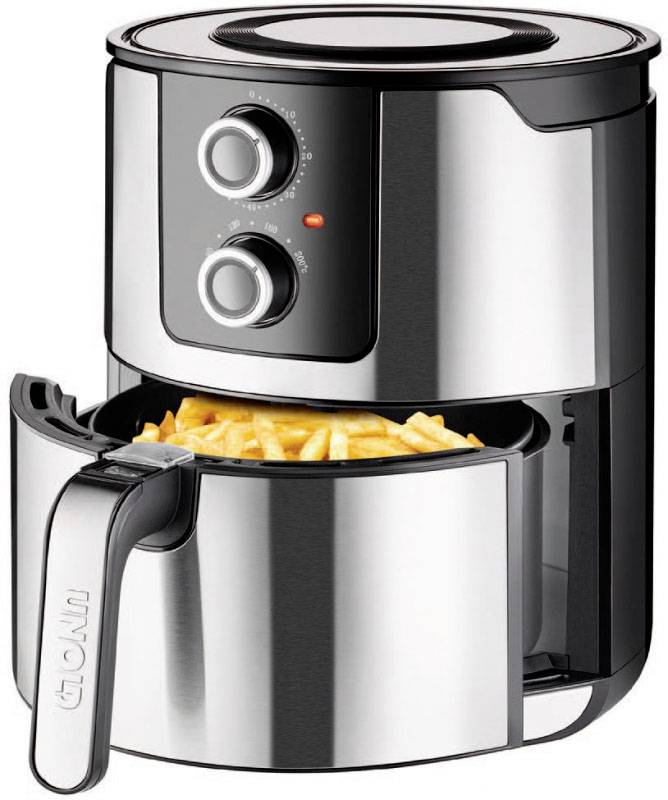 Image of Unold XL Air fryer 5 l 1400 W Stainless steel, Black