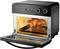 An open oven on the worktop with a roast chicken on a spit. The display shows 180 degrees Celsius and 45 minutes.