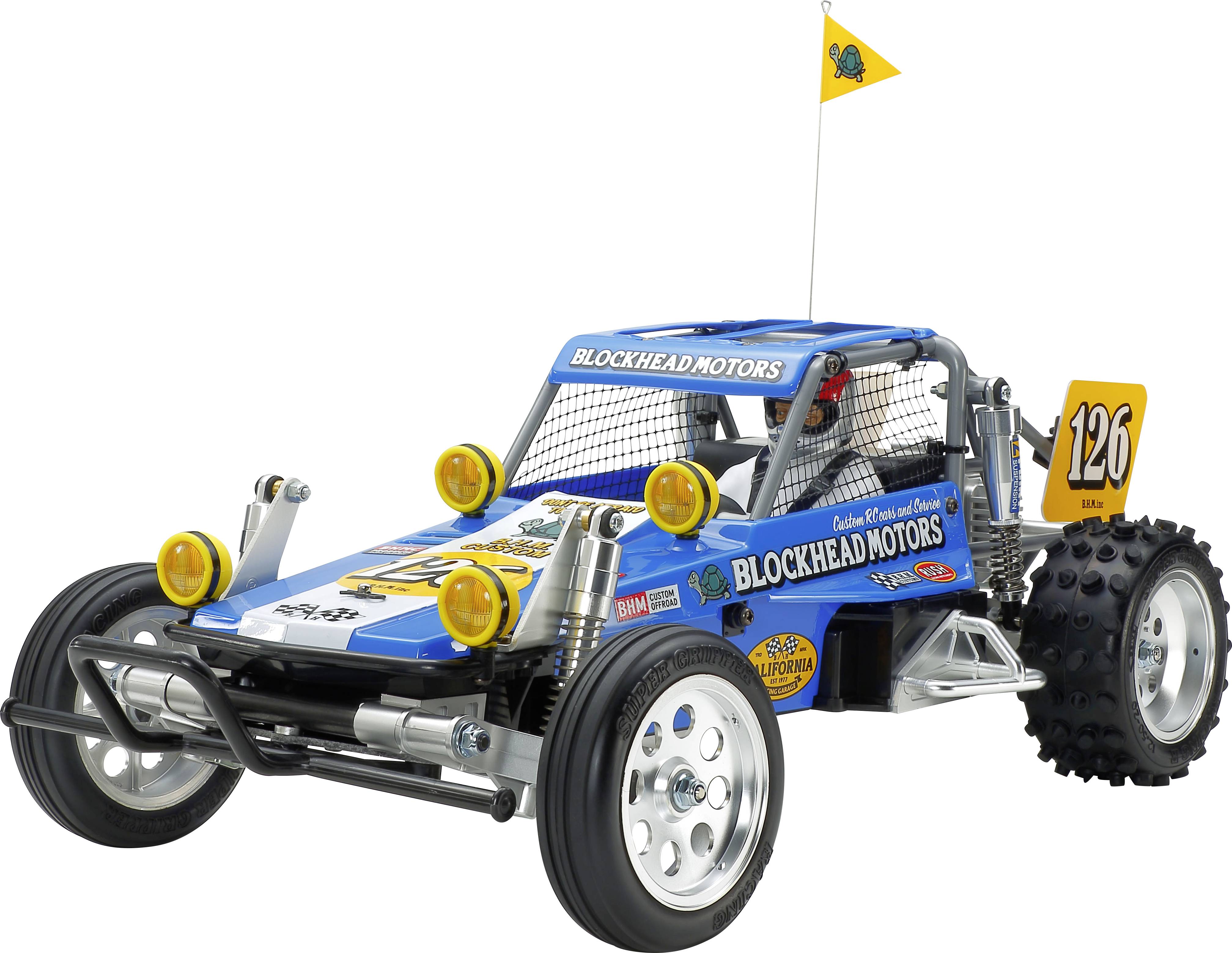Image of Tamiya RC Wild One OR Blockhead Motor Brushed 1:10 RC model car for beginners Electric Buggy RWD Kit Pre-painted