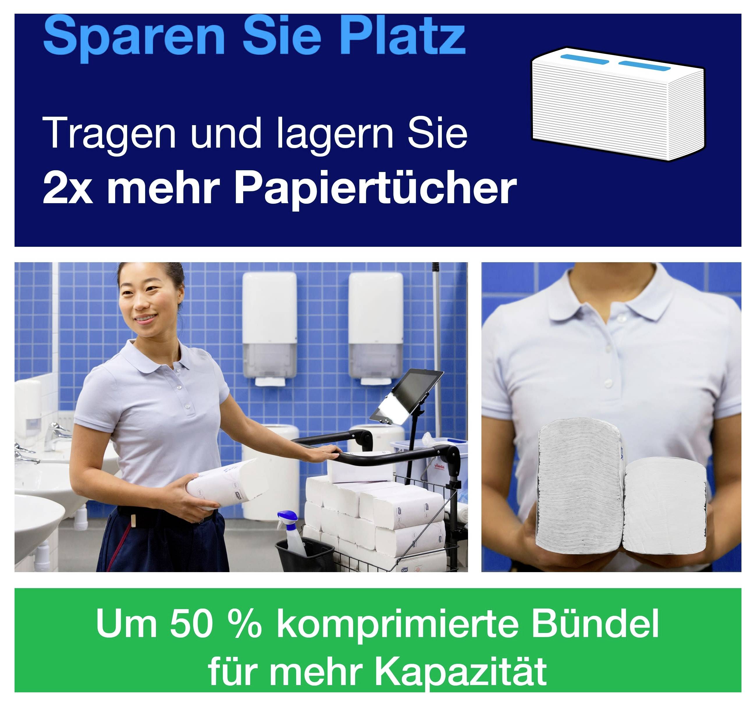 TORK 100589 Paper towels (L x W) 22.5 cm x 20.1 cm White 1 Set-6