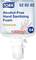 'Dispenser bottle with alcohol-free hand sanitiser foam, 1000ml. Tork brand, premium quality, S4 system, depicting hands.'