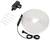 A LED light set comprising a long white strip, a plug, mounting elements, and a cable. Suitable for interior lighting.