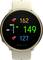 Smartwatch with gold-coloured bezel shows heart rates: Maximum 162, Average 149, Minimum 127, with heart symbols for maximum and average values.