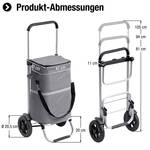 Shopping trolley 45 + 13 L, air tires