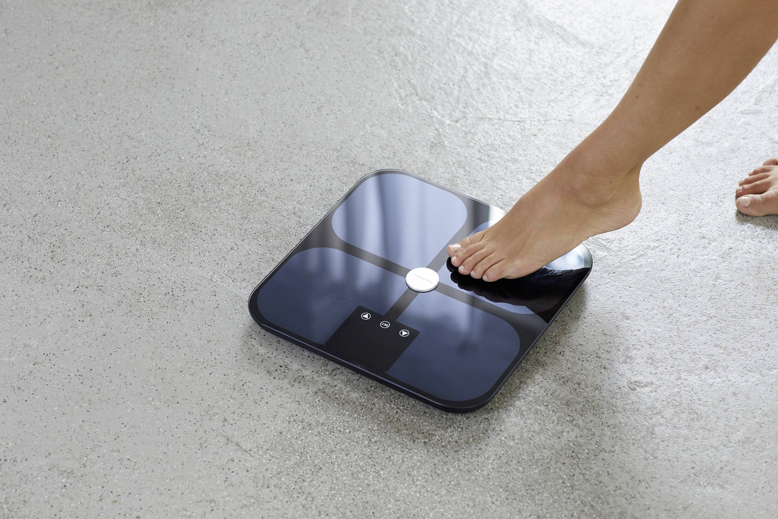 Medisana BS 650 WiFi Smart bathroom scales Digital Weight range=180 kg Black Incl. Bluetooth-5