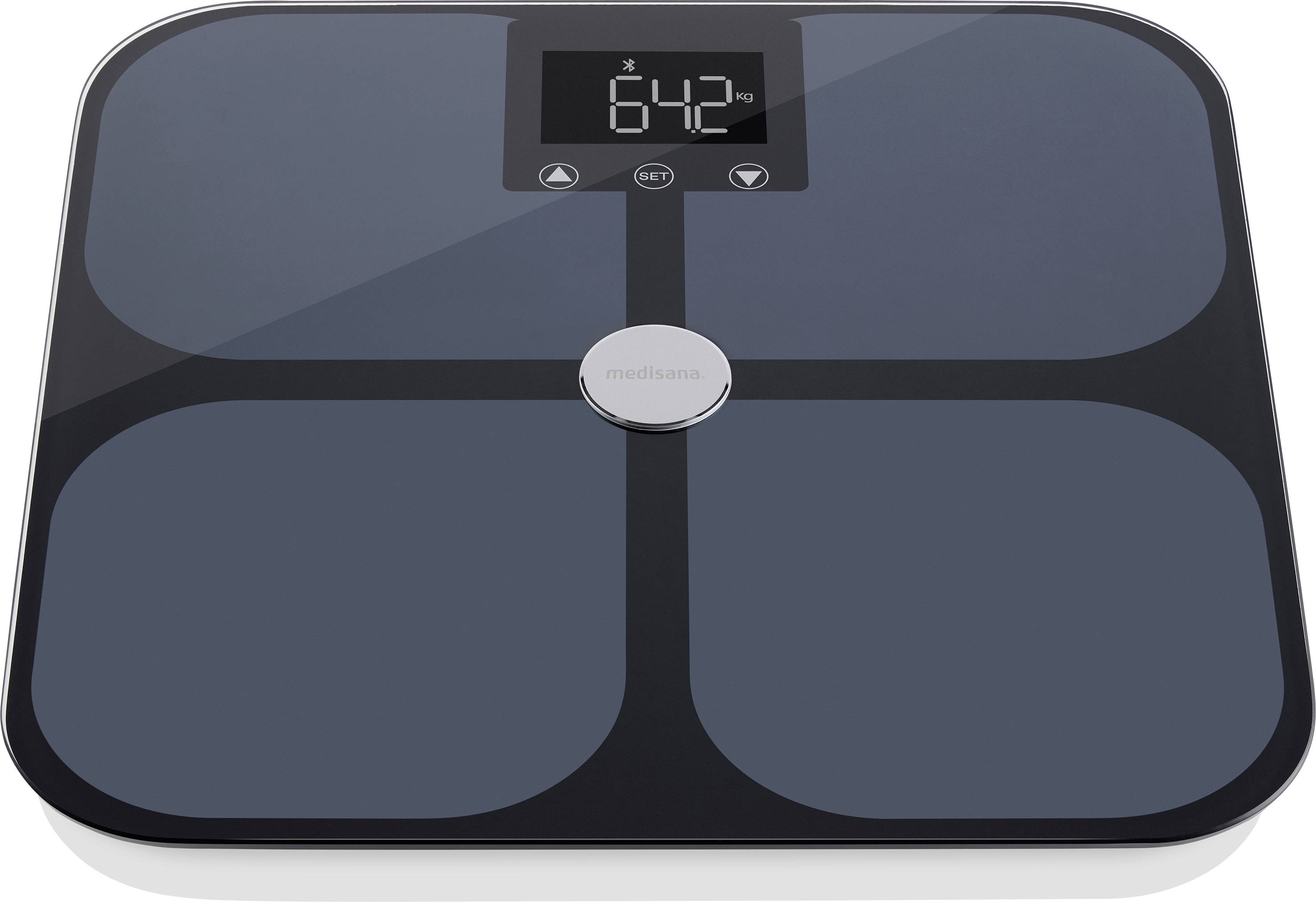 Medisana BS 650 WiFi Smart bathroom scales Digital Weight range=180 kg Black Incl. Bluetooth-2