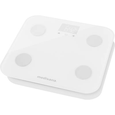 Medisana BS 600 WiFi Smart bathroom scales Weight range=150 kg White Incl. Bluetooth