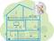 Diagram of a house with Wi-Fi extenders in each room. A circle shows a hand adjusting an extender.