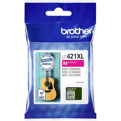 Brother LC421XL Ink Cartridge in Magenta for Models DCP-J1050DW, DCP-J1140DW, MFC-J1010DW, 500 Page Capacity.