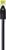 A black Ethernet cable with a transparent connector, seen in close-up.