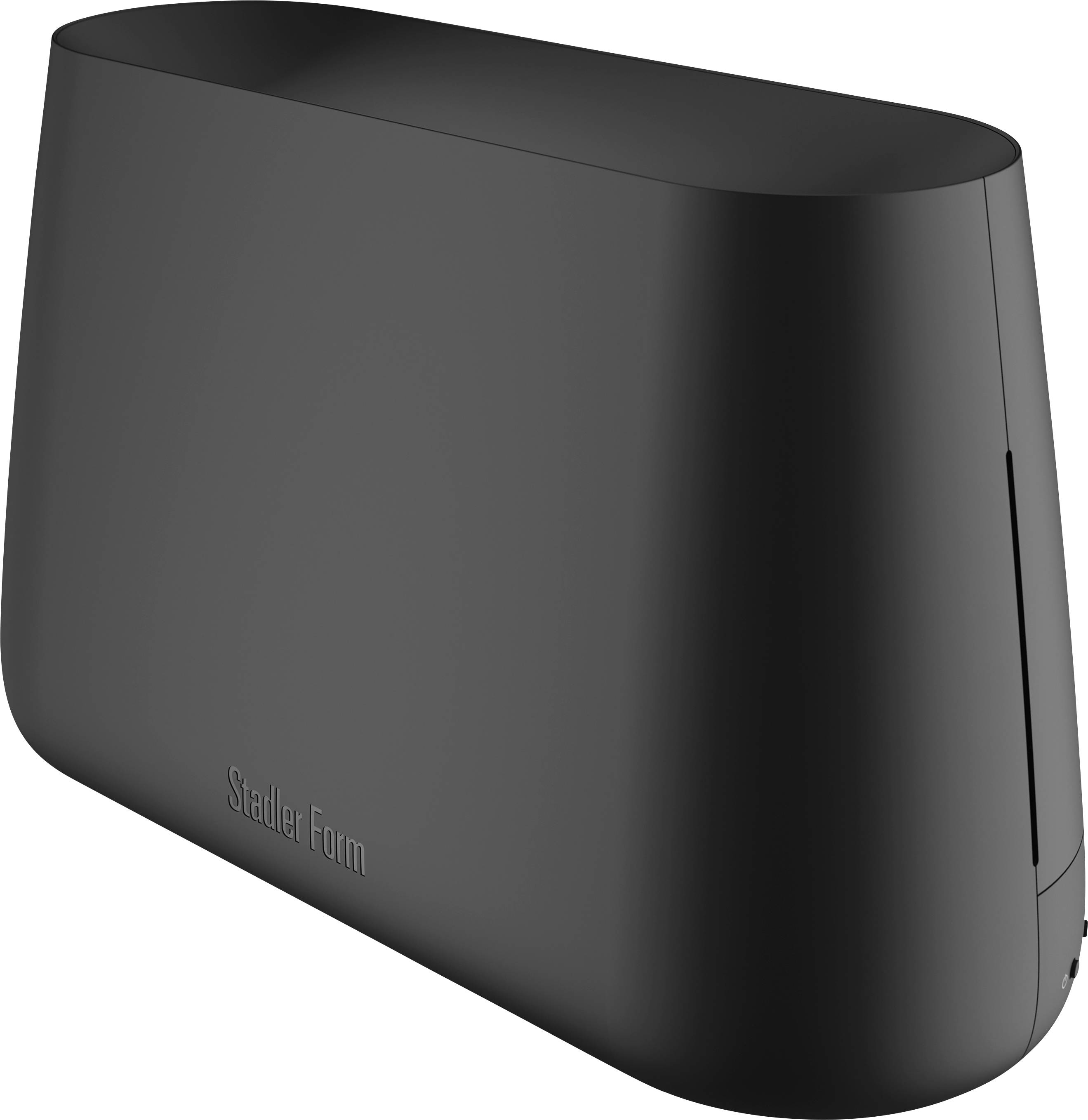 Air purifier with modern, black design by Stadler Form.
