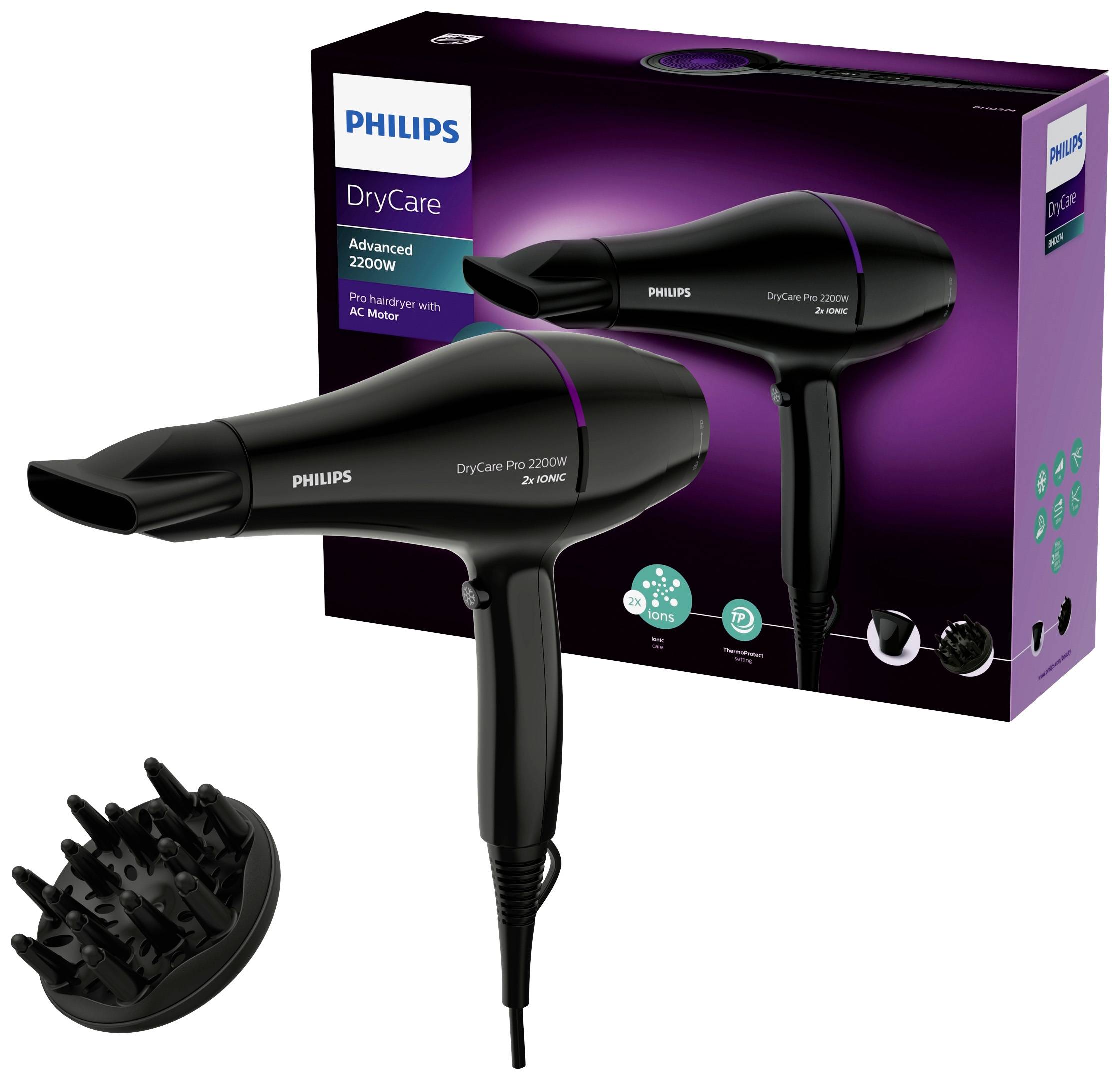 Philips BHD274/00 DryCare Pro Hair dryer Black 