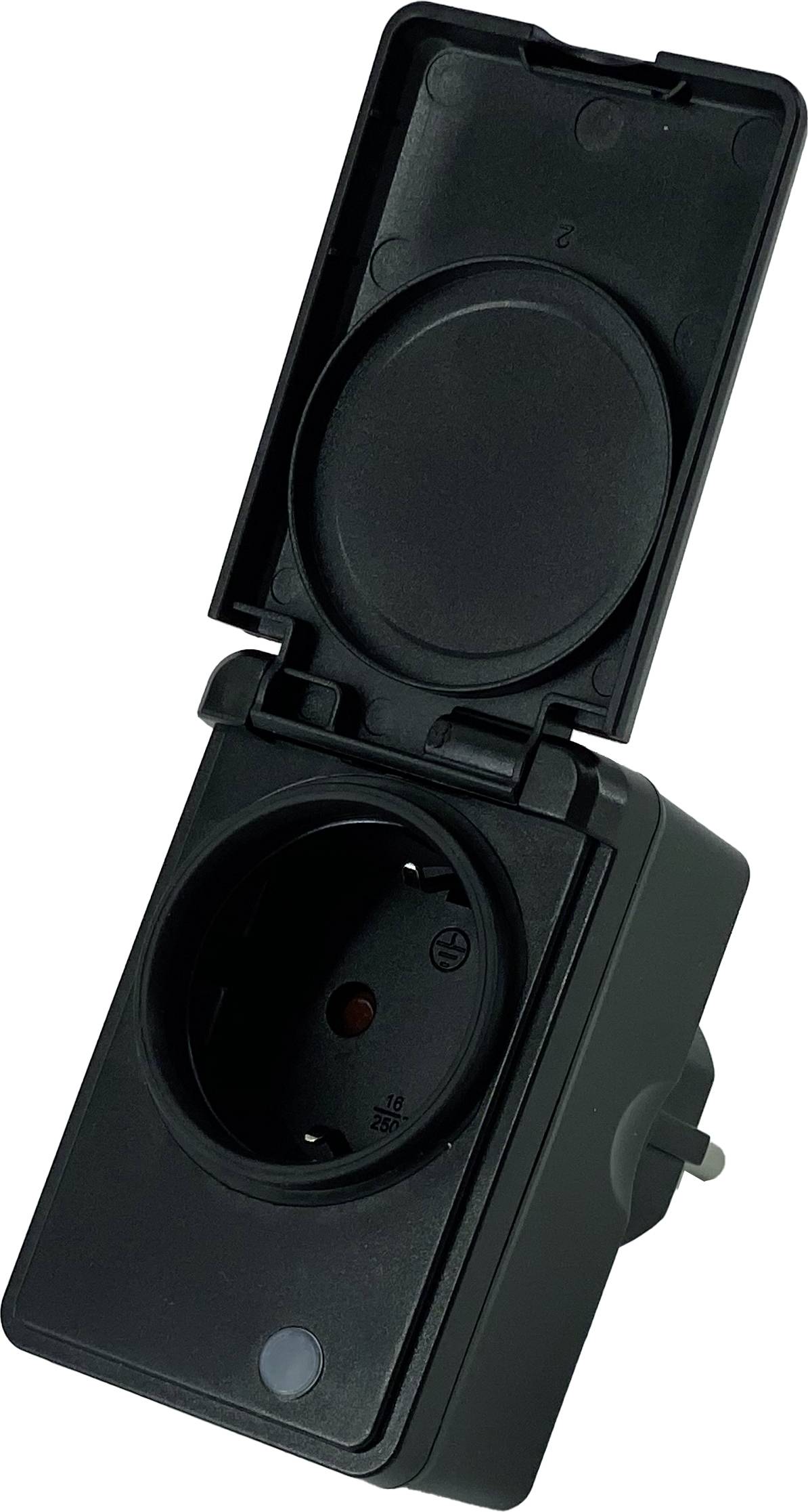 Denver PLO-109 118141100030 Wi-Fi In-line socket (outdoor) Test function Outdoors-1