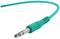 A turquoise audio cable with a 6.35 mm jack plug, commonly used for musical instruments and audio equipment.