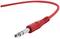 A red audio cable with a 6.3 mm jack plug.