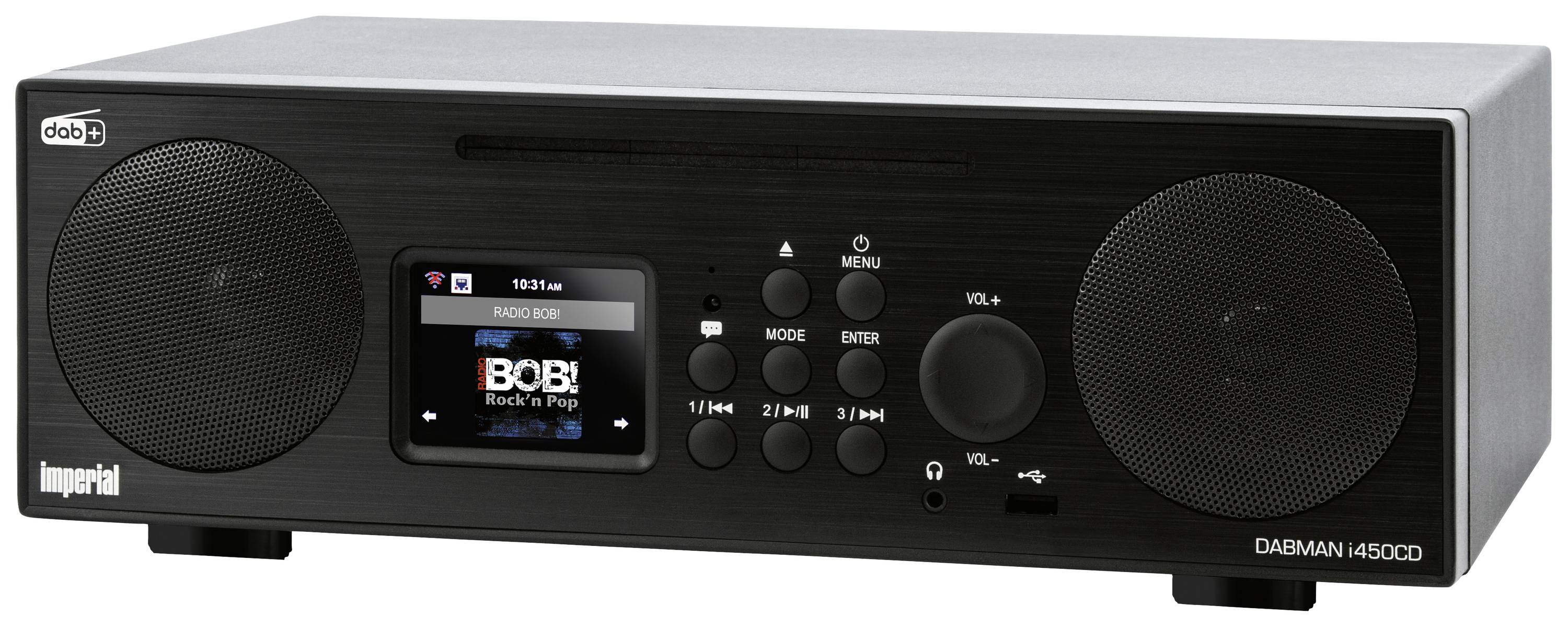 Imperial DABMAN i450 CD Kitchen radio DAB+, Internet, FM CD, USB, Bluetooth Spotify Black-2